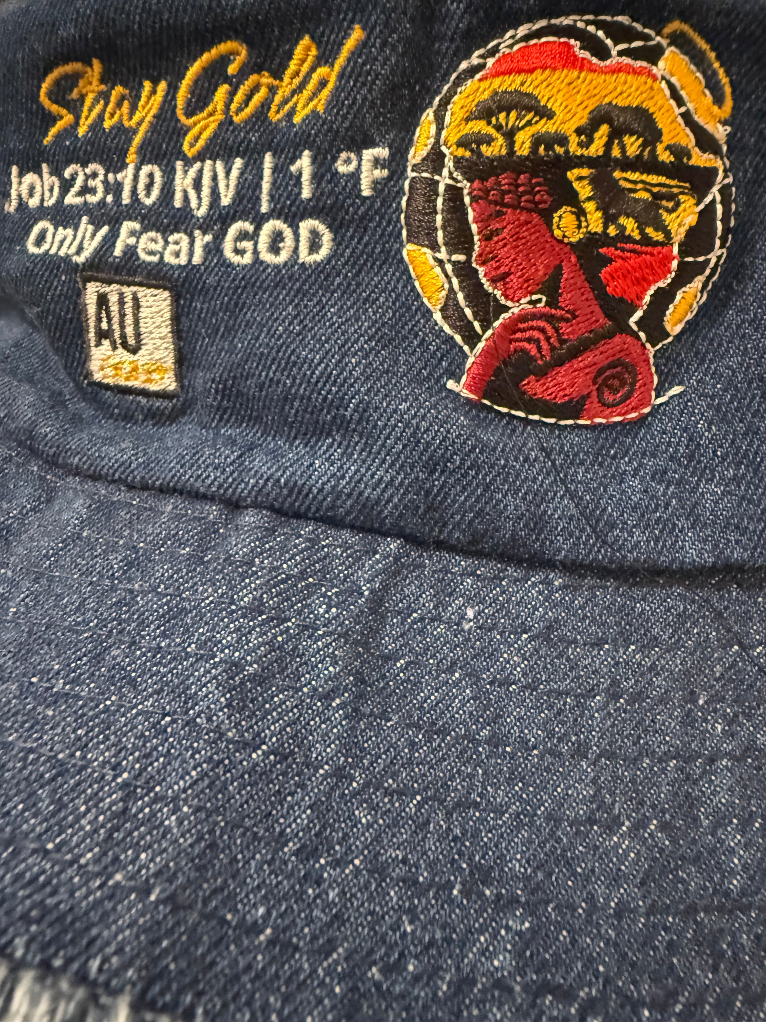 GOLD 23:10 denim bucket hat